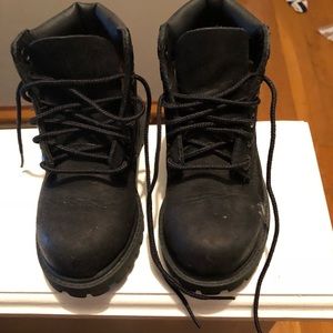 USED Toddler boys black 6 inch timberlands size 10